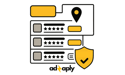 Carte Google, Avis 5 étoiles et Sécurité Adzaply